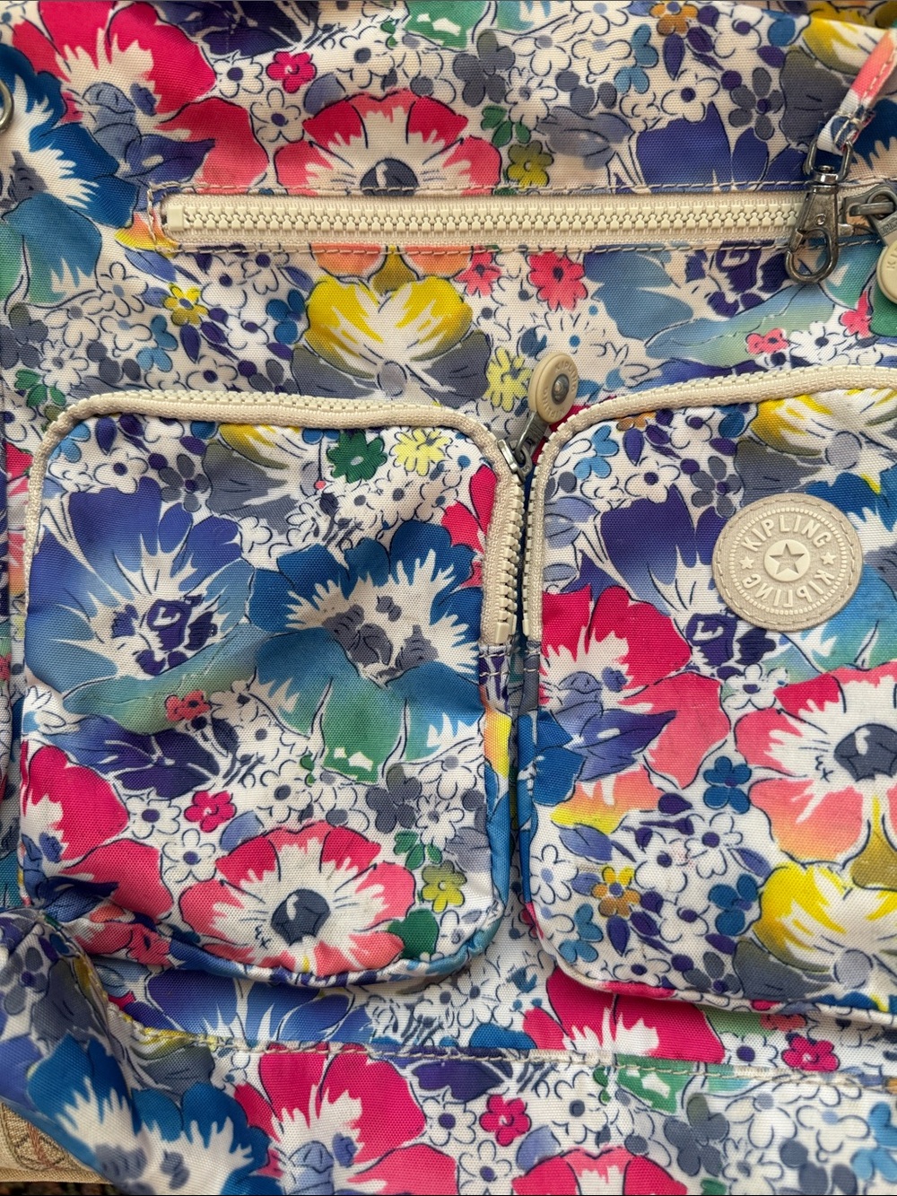 Kipling Women's Tasmo Satchel In Bloom Handbag - Picture 2 of 5